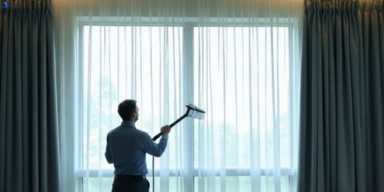 Commercial drapes cleaning service belmont hotels offices